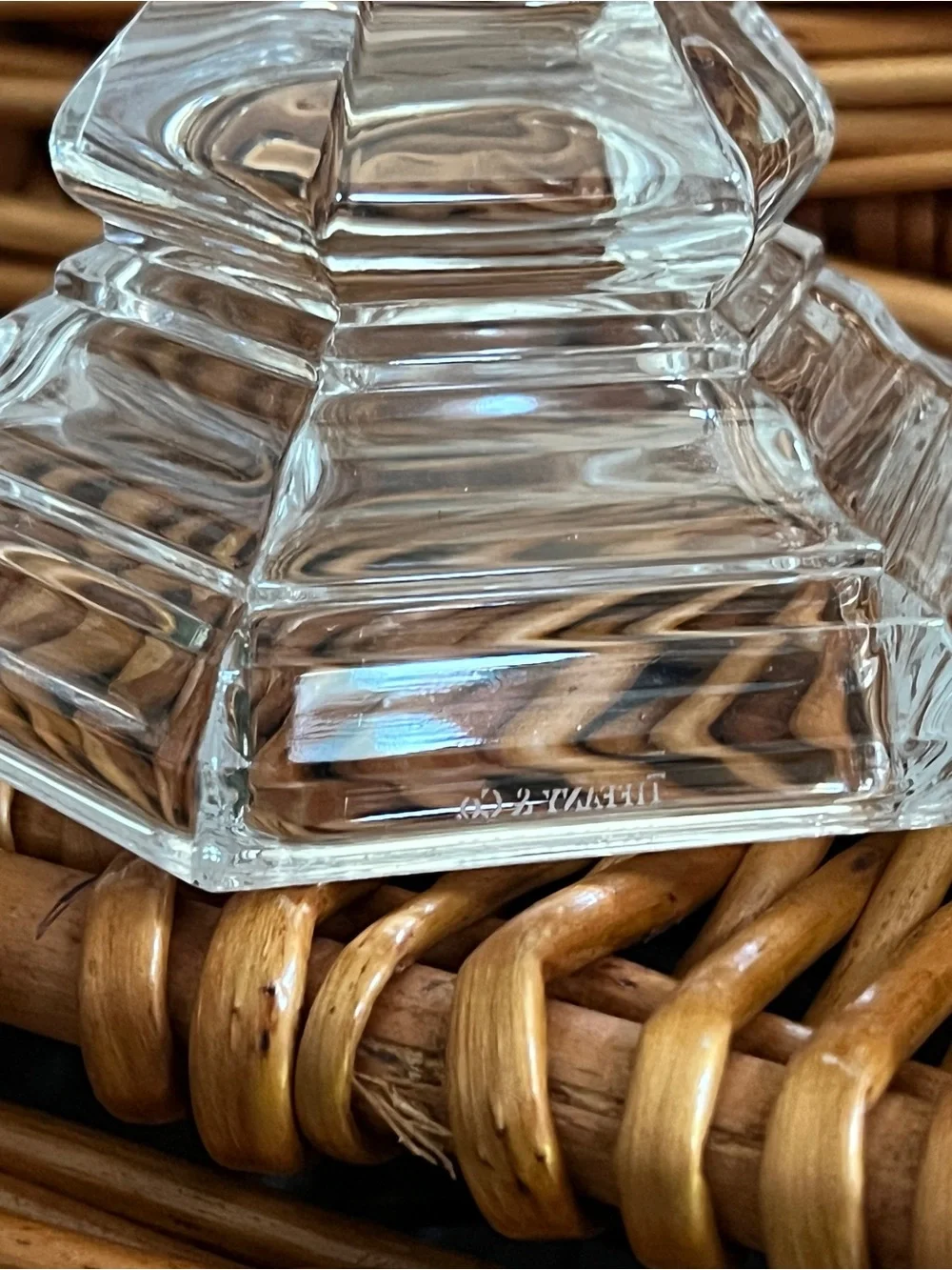NEW Tiffany & Co. Plymouth Crystal Cut Candlesticks Set of 2